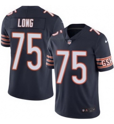 Nike Bears #75 Kyle Long Navy Blue Mens Stitched NFL Limited Rush Jersey Nike Bears #75 Kyle Long Navy Blue Mens Stitched NFL Limited Rush Jersey