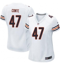 Nike NFL Chicago Bears #47 Chris Conte White Women's Game Road Jersey Nike NFL Chicago Bears #47 Chris Conte White Women's Game Road Jersey