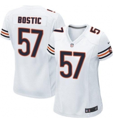 Nike NFL Chicago Bears #57 Jon Bostic White Women's Game Road Jersey Nike NFL Chicago Bears #57 Jon Bostic White Women's Game Road Jersey