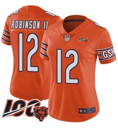 Women Chicago Bears 12 Allen Robinson Orange Alternate 100th Season Limited Football Jersey Women Chicago Bears 12 Allen Robinson Orange Alternate 100th Season Limited Football Jersey