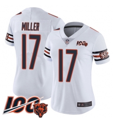 Women Chicago Bears 17 Anthony Miller White Vapor Untouchable Limited Player 100th Season Football Jersey Women Chicago Bears 17 Anthony Miller White Vapor Untouchable Limited Player 100th Season Football Jersey