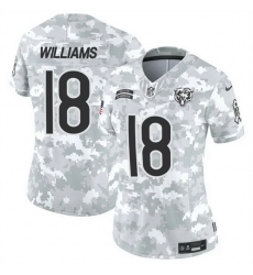 Women Chicago Bears 18 Caleb Williams 2024 F U S E Arctic Camo Salute To Service Limited Stitched Football Jersey Women Chicago Bears 18 Caleb Williams 2024 F U S E Arctic Camo Salute To Service Limited Stitched Football Jersey