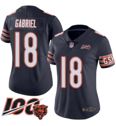 Women Chicago Bears 18 Taylor Gabriel Navy Blue Team Color 100th Season Limited Football Jersey Women Chicago Bears 18 Taylor Gabriel Navy Blue Team Color 100th Season Limited Football Jersey