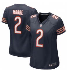 Women Chicago Bears 2 D J Moore Navy Stitched Game Jersey Women Chicago Bears 2 D J Moore Navy Stitched Game Jersey