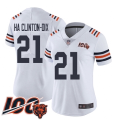 Women Chicago Bears 21 Ha Ha ClintonDix White 100th Season Limited Football Jersey Women Chicago Bears 21 Ha Ha ClintonDix White 100th Season Limited Football Jersey