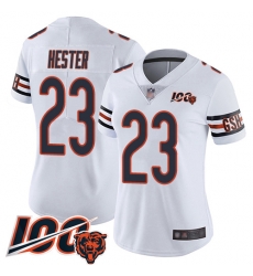 Women Chicago Bears 23 Devin Hester White Vapor Untouchable Limited Player 100th Season Football Jersey Women Chicago Bears 23 Devin Hester White Vapor Untouchable Limited Player 100th Season Football Jersey