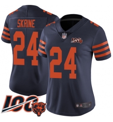 Women Chicago Bears 24 Buster Skrine Limited Navy Blue Rush Vapor Untouchable 100th Season Football Jersey Women Chicago Bears 24 Buster Skrine Limited Navy Blue Rush Vapor Untouchable 100th Season Football Jersey