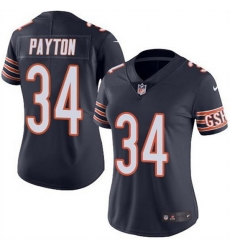 Women Chicago Bears 34 Walter Payton Navy Vapor Untouchable Limited Stitched Jersey Women Chicago Bears 34 Walter Payton Navy Vapor Untouchable Limited Stitched Jersey