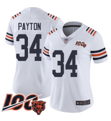 Women Chicago Bears 34 Walter Payton White 100th Season Limited Football Jersey Women Chicago Bears 34 Walter Payton White 100th Season Limited Football Jersey