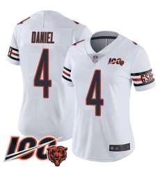 Women Chicago Bears 4 Chase Daniel White Vapor Untouchable Limited Player 100th Season Football Jersey Women Chicago Bears 4 Chase Daniel White Vapor Untouchable Limited Player 100th Season Football Jersey
