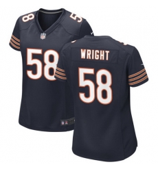 Women Chicago Bears 58 Darnell Wright Navy 2023 Draft Stitched Game Jersey Women Chicago Bears 58 Darnell Wright Navy 2023 Draft Stitched Game Jersey