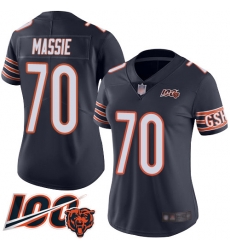 Women Chicago Bears 70 Bobby Massie Navy Blue Team Color 100th Season Limited Football Jersey Women Chicago Bears 70 Bobby Massie Navy Blue Team Color 100th Season Limited Football Jersey