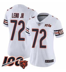Women Chicago Bears 72 Charles Leno White Vapor Untouchable Limited Player 100th Season Football Jersey Women Chicago Bears 72 Charles Leno White Vapor Untouchable Limited Player 100th Season Football Jersey