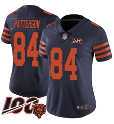 Women Chicago Bears 84 Cordarrelle Patterson Limited Navy Blue Rush Vapor Untouchable 100th Season Football Jersey Women Chicago Bears 84 Cordarrelle Patterson Limited Navy Blue Rush Vapor Untouchable 100th Season Football Jersey