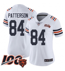 Women Chicago Bears 84 Cordarrelle Patterson White 100th Season Limited Football Jersey Women Chicago Bears 84 Cordarrelle Patterson White 100th Season Limited Football Jersey
