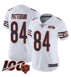 Women Chicago Bears 84 Cordarrelle Patterson White Vapor Untouchable Limited Player 100th Season Football Jersey Women Chicago Bears 84 Cordarrelle Patterson White Vapor Untouchable Limited Player 100th Season Football Jersey
