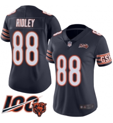 Women Chicago Bears 88 Riley Ridley Navy Blue Team Color 100th Season Limited Football Jersey Women Chicago Bears 88 Riley Ridley Navy Blue Team Color 100th Season Limited Football Jersey