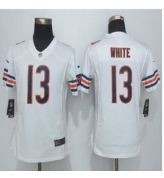 Women New Bears #13 Kevin White White Stitched NFL Limited Jersey Women New Bears #13 Kevin White White Stitched NFL Limited Jersey