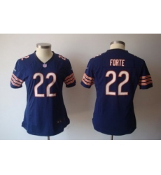 Women Nike Chicago Bears 22# Matt Forte Blue Jersey Women Nike Chicago Bears 22# Matt Forte Blue Jersey