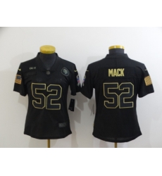 Women Nike Chicago Bears 52 Khalil Mack Black Women 2020 Salute To Service Limited Jersey Women Nike Chicago Bears 52 Khalil Mack Black Women 2020 Salute To Service Limited Jersey