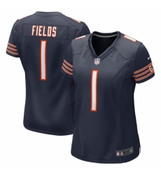 Women's Chicago Bears #1 Justin Fields Nike Navy 2021 NFL Draft First Round Pick Limited Jersey Women's Chicago Bears #1 Justin Fields Nike Navy 2021 NFL Draft First Round Pick Limited Jersey