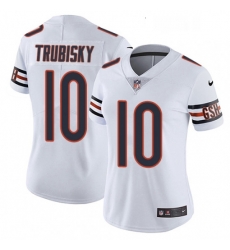 Womens Nike Chicago Bears 10 Mitchell Trubisky White Vapor Untouchable Limited Player NFL Jersey Womens Nike Chicago Bears 10 Mitchell Trubisky White Vapor Untouchable Limited Player NFL Jersey