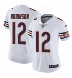 Womens Nike Chicago Bears 12 Allen Robinson White Vapor Untouchable Limited Player NFL Jersey Womens Nike Chicago Bears 12 Allen Robinson White Vapor Untouchable Limited Player NFL Jersey