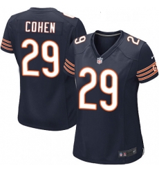 Womens Nike Chicago Bears 29 Tarik Cohen Game Navy Blue Team Color NFL Jersey Womens Nike Chicago Bears 29 Tarik Cohen Game Navy Blue Team Color NFL Jersey