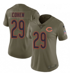 Womens Nike Chicago Bears 29 Tarik Cohen Limited Olive 2017 Salute to Service NFL Jersey Womens Nike Chicago Bears 29 Tarik Cohen Limited Olive 2017 Salute to Service NFL Jersey