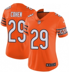 Womens Nike Chicago Bears 29 Tarik Cohen Limited Orange Rush Vapor Untouchable NFL Jersey Womens Nike Chicago Bears 29 Tarik Cohen Limited Orange Rush Vapor Untouchable NFL Jersey