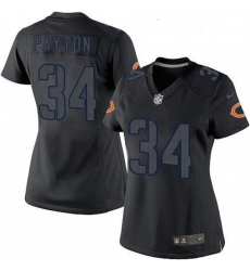 Womens Nike Chicago Bears 34 Walter Payton Limited Black Impact NFL Jersey Womens Nike Chicago Bears 34 Walter Payton Limited Black Impact NFL Jersey