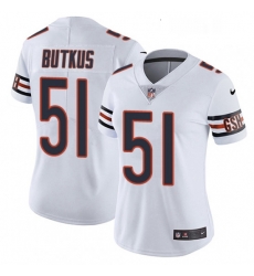 Womens Nike Chicago Bears 51 Dick Butkus Elite White NFL Jersey Womens Nike Chicago Bears 51 Dick Butkus Elite White NFL Jersey
