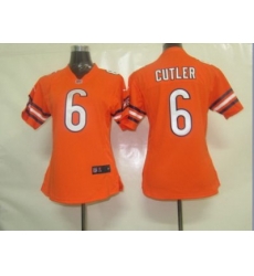 Womens Nike Chicago Bears 6 Cutler Orange Jersey Womens Nike Chicago Bears 6 Cutler Orange Jersey