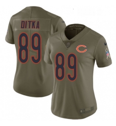 Womens Nike Chicago Bears 89 Mike Ditka Limited Olive 2017 Salute to Service NFL Jersey Womens Nike Chicago Bears 89 Mike Ditka Limited Olive 2017 Salute to Service NFL Jersey