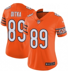 Womens Nike Chicago Bears 89 Mike Ditka Limited Orange Rush Vapor Untouchable NFL Jersey Womens Nike Chicago Bears 89 Mike Ditka Limited Orange Rush Vapor Untouchable NFL Jersey