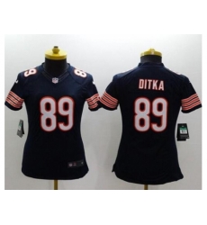 Women's Nike Chicago Bears #89 Mike Ditka Navy Blue Team Color Stitched NFL Limited Jersey Women's Nike Chicago Bears #89 Mike Ditka Navy Blue Team Color Stitched NFL Limited Jersey