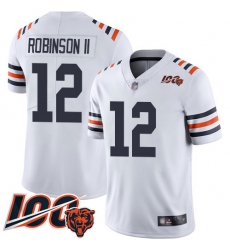 Youth Chicago Bears 12 Allen Robinson White 100th Season Limited Football Jersey Youth Chicago Bears 12 Allen Robinson White 100th Season Limited Football Jersey