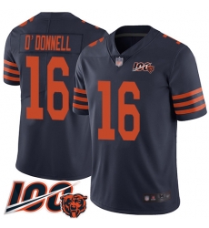 Youth Chicago Bears 16 Pat ODonnell Limited Navy Blue Rush Vapor Untouchable 100th Season Football Jersey Youth Chicago Bears 16 Pat ODonnell Limited Navy Blue Rush Vapor Untouchable 100th Season Football Jersey