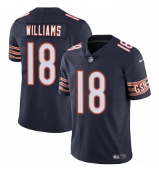 Youth Chicago Bears 18 Caleb Williams Navy 2024 Draft Vapor Stitched Football Jersey Youth Chicago Bears 18 Caleb Williams Navy 2024 Draft Vapor Stitched Football Jersey
