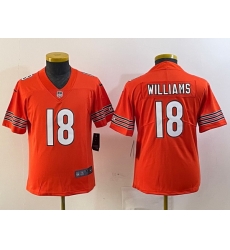 Youth Chicago Bears 18 Caleb Williams Orange 2024 Draft Vapor Stitched Jersey 1 Youth Chicago Bears 18 Caleb Williams Orange 2024 Draft Vapor Stitched Jersey 1