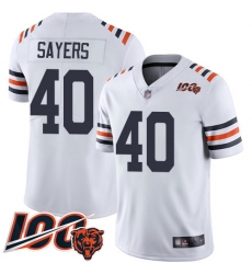 Youth Chicago Bears 40 Gale Sayers White 100th Season Limited Football Jersey Youth Chicago Bears 40 Gale Sayers White 100th Season Limited Football Jersey