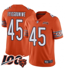 Youth Chicago Bears 45 Joel Iyiegbuniwe Orange Alternate 100th Season Limited Football Jersey Youth Chicago Bears 45 Joel Iyiegbuniwe Orange Alternate 100th Season Limited Football Jersey