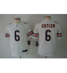 Youth Nike Chicago Bears #6 Cutler White Limited Jerseys Youth Nike Chicago Bears #6 Cutler White Limited Jerseys