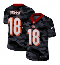 Cincinnati Bengals 18 A J Green Men Nike 2020 Black CAMO Vapor Untouchable Limited Stitched NFL Jersey Cincinnati Bengals 18 A J Green Men Nike 2020 Black CAMO Vapor Untouchable Limited Stitched NFL Jersey