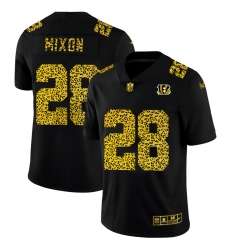 Cincinnati Bengals 28 Joe Mixon Men Nike Leopard Print Fashion Vapor Limited NFL Jersey Black Cincinnati Bengals 28 Joe Mixon Men Nike Leopard Print Fashion Vapor Limited NFL Jersey Black