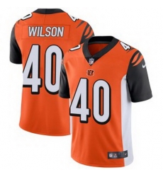 Cincinnati Bengals 40 Brandon Wilson Men Limited Orange Vapor Untouchable Jersey Cincinnati Bengals 40 Brandon Wilson Men Limited Orange Vapor Untouchable Jersey