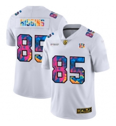Cincinnati Bengals 85 Tee Higgins Men White Nike Multi Color 2020 NFL Crucial Catch Limited NFL Jersey Cincinnati Bengals 85 Tee Higgins Men White Nike Multi Color 2020 NFL Crucial Catch Limited NFL Jersey