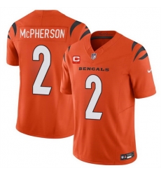 Men Cincinnati Bengals 2 Evan McPherson Orange 2024 F U S E With 1 Star C Patch Vapor Untouchable Limited Stitched Jersey Men Cincinnati Bengals 2 Evan McPherson Orange 2024 F U S E With 1 Star C Patch Vapor Untouchable Limited Stitched Jersey