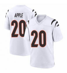 Men Cincinnati Bengals #20 Eli Apple 2021 White Vapor Limited Stitched NFL Jersey Men Cincinnati Bengals #20 Eli Apple 2021 White Vapor Limited Stitched NFL Jersey