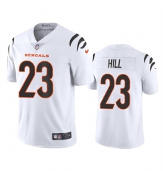 Men Cincinnati Bengals 23 Daxton Hill White Vapor Untouchable Limited Stitched Jersey Men Cincinnati Bengals 23 Daxton Hill White Vapor Untouchable Limited Stitched Jersey